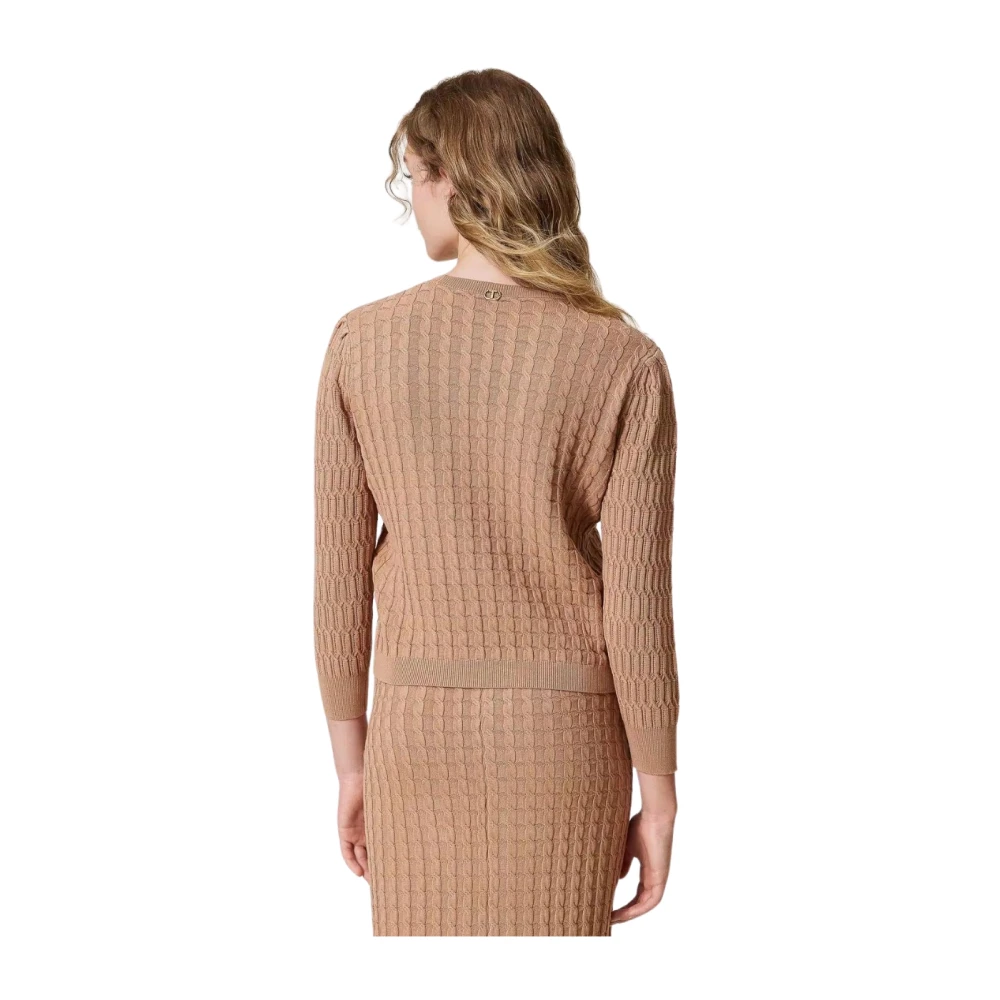 Twinset Gebreide Trui Brown Dames