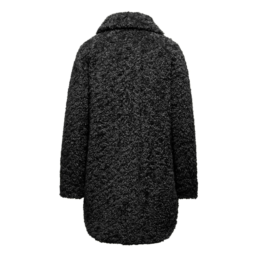 BomBoogie Krul Effect Sherpa Fleece Jas Green Dames