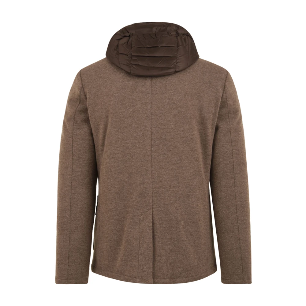 Moorer Beige Jas Bellotto Stijl Grijs Beige Heren