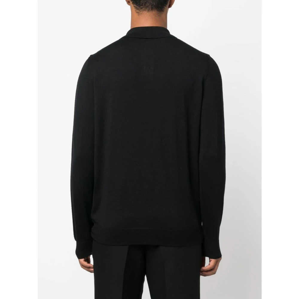 A.p.c. Zwarte Jacob Polo Shirt Black Heren