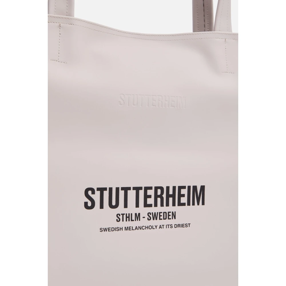 Stutterheim Grote Waterdichte Tote Tas Beige Dames