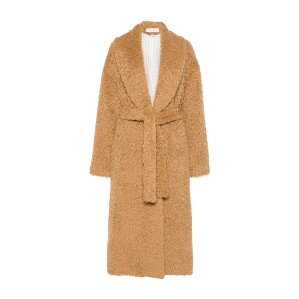 Golden Goose Bruine Alpaca Wollen Jas Brown Dames