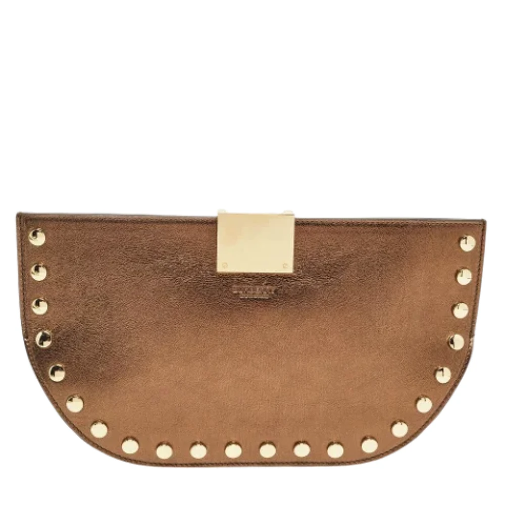 Burberry Vintage Pre-owned Leather clutches Brown Dames