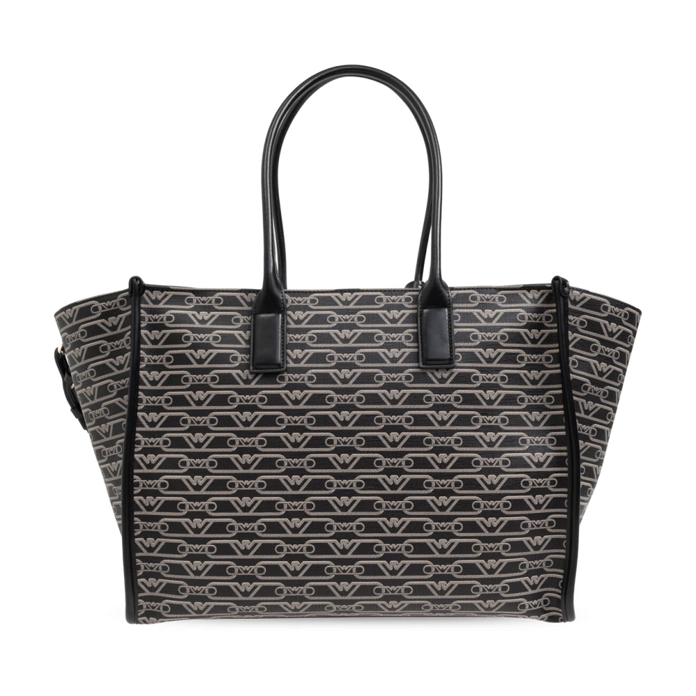 Emporio Armani Shopper tas met monogram Black Dames