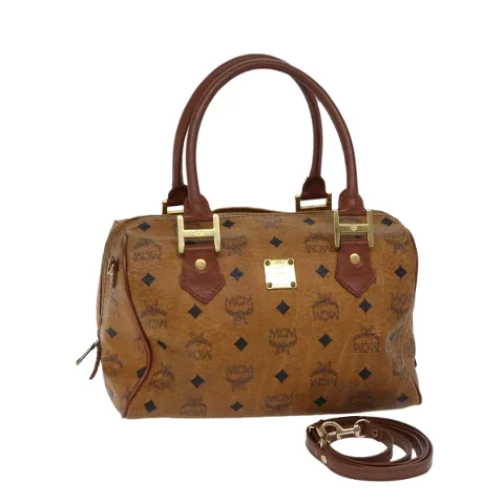 MCM Pre-owned Leather handbags Brown Dames