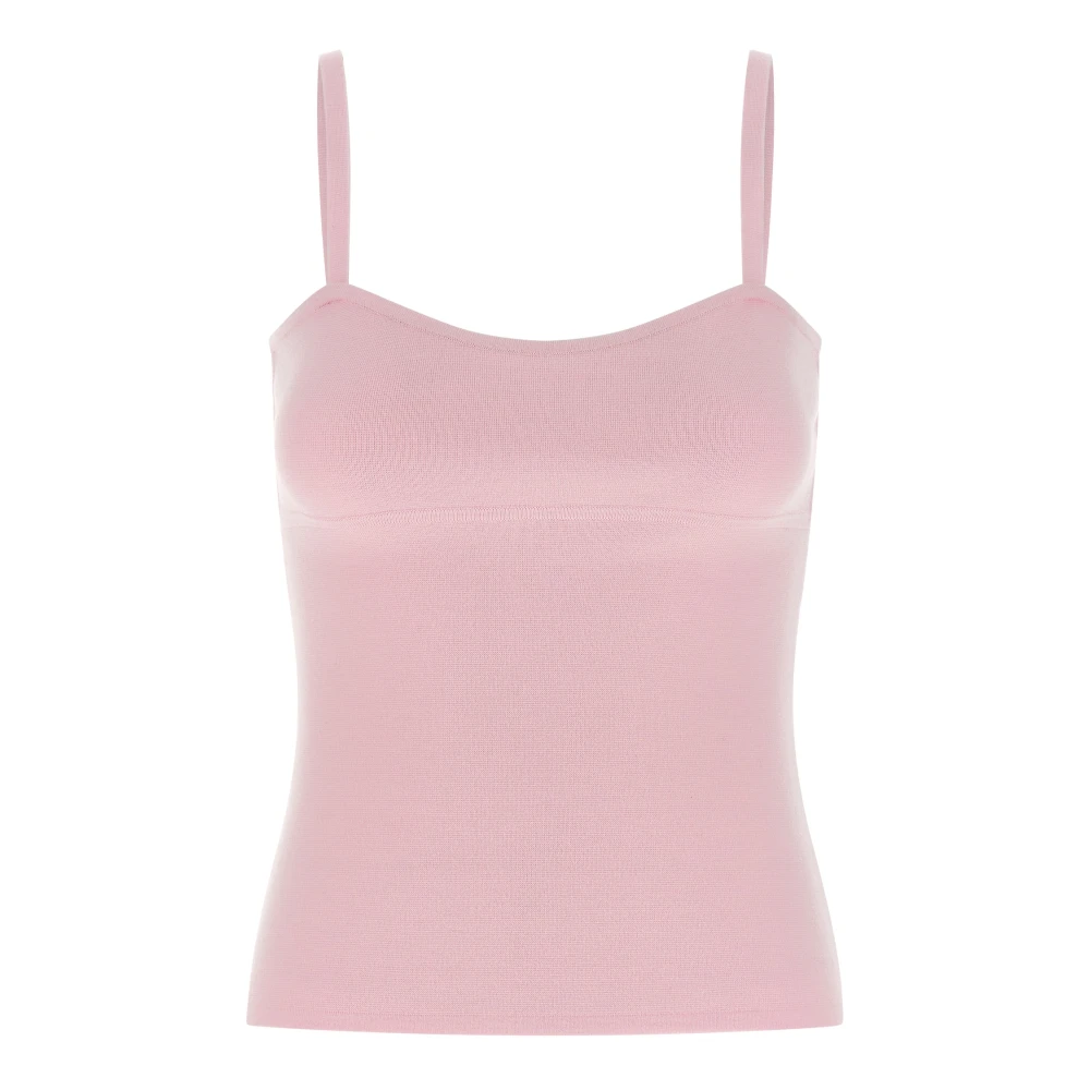 Max Mara Pink Mxmepica Top - Female - Sleeveless Tops - Xl - Tops