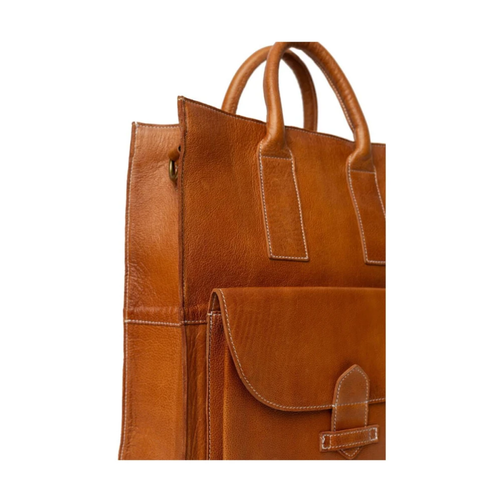 Re:designed Vintage Leren Handtas Felicia Brown Dames