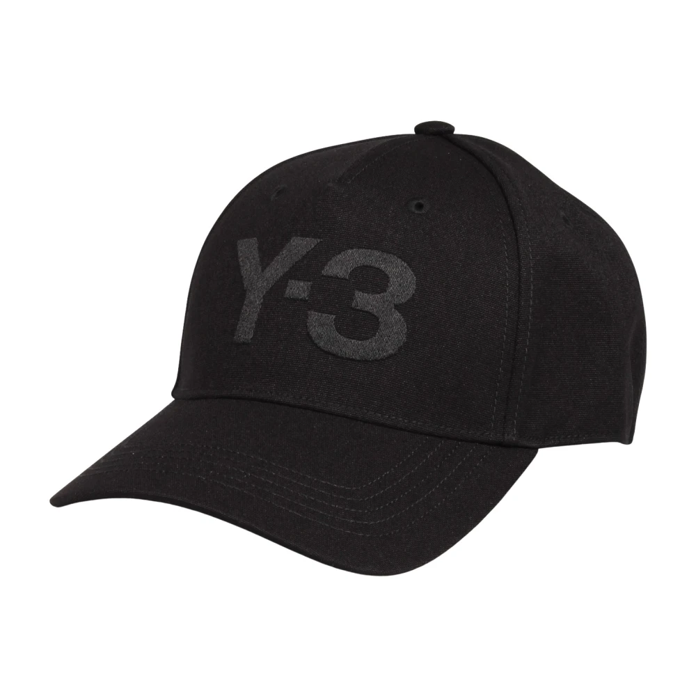 Y-3 Geborduurde Logo Zonneklep Black Heren