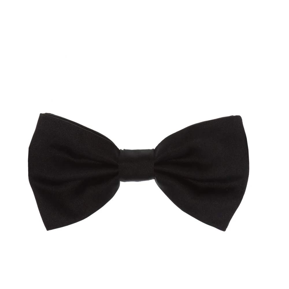 Dolce & Gabbana Men's Black Bowties, One Size, Silk Bow Tie