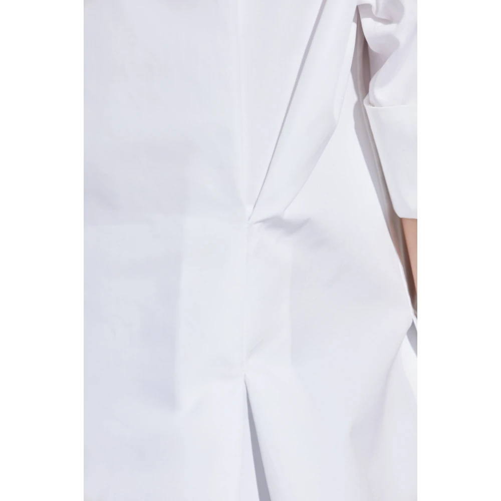 Jil Sander Overhemd met rugplooien White Dames
