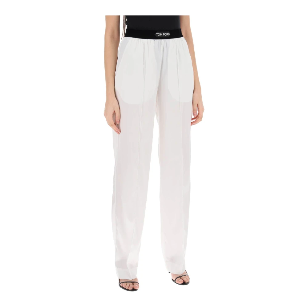 Tom Ford Wide Trousers White Dames