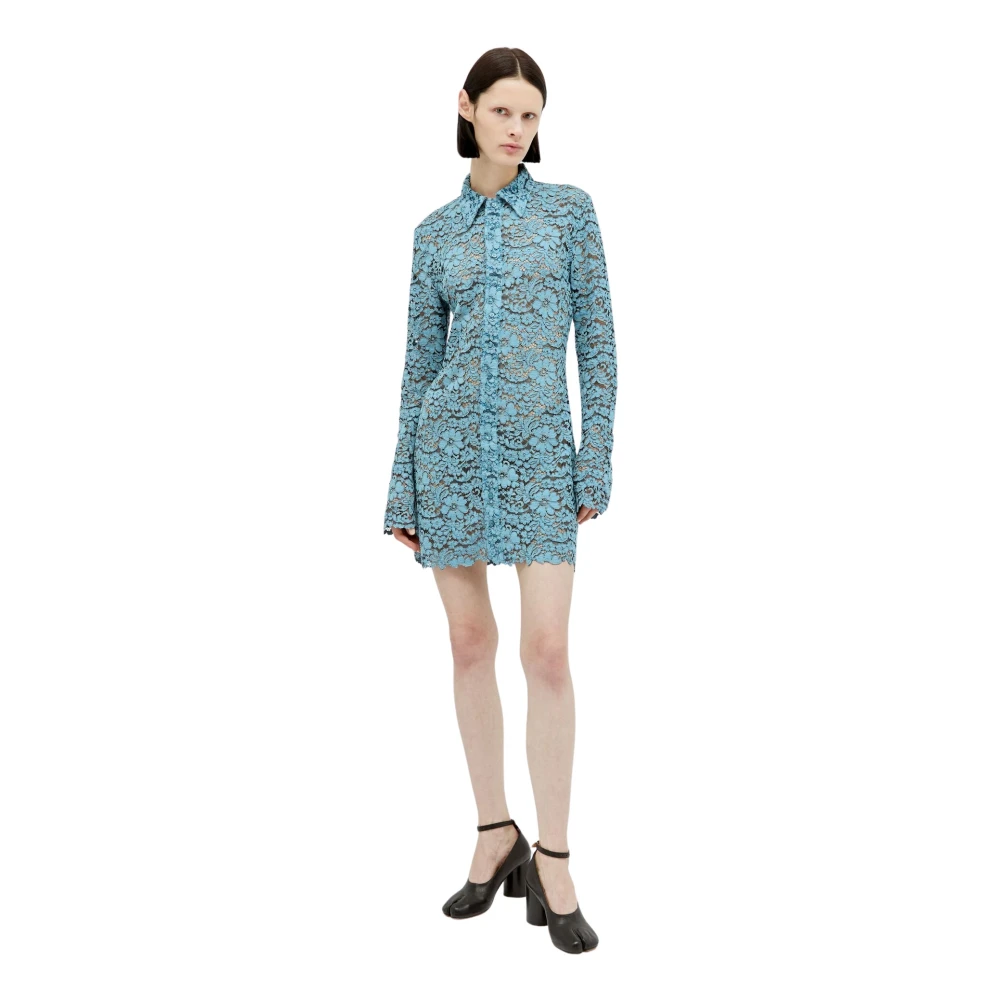 Eytys Kanten knoopjurk Blue Dames