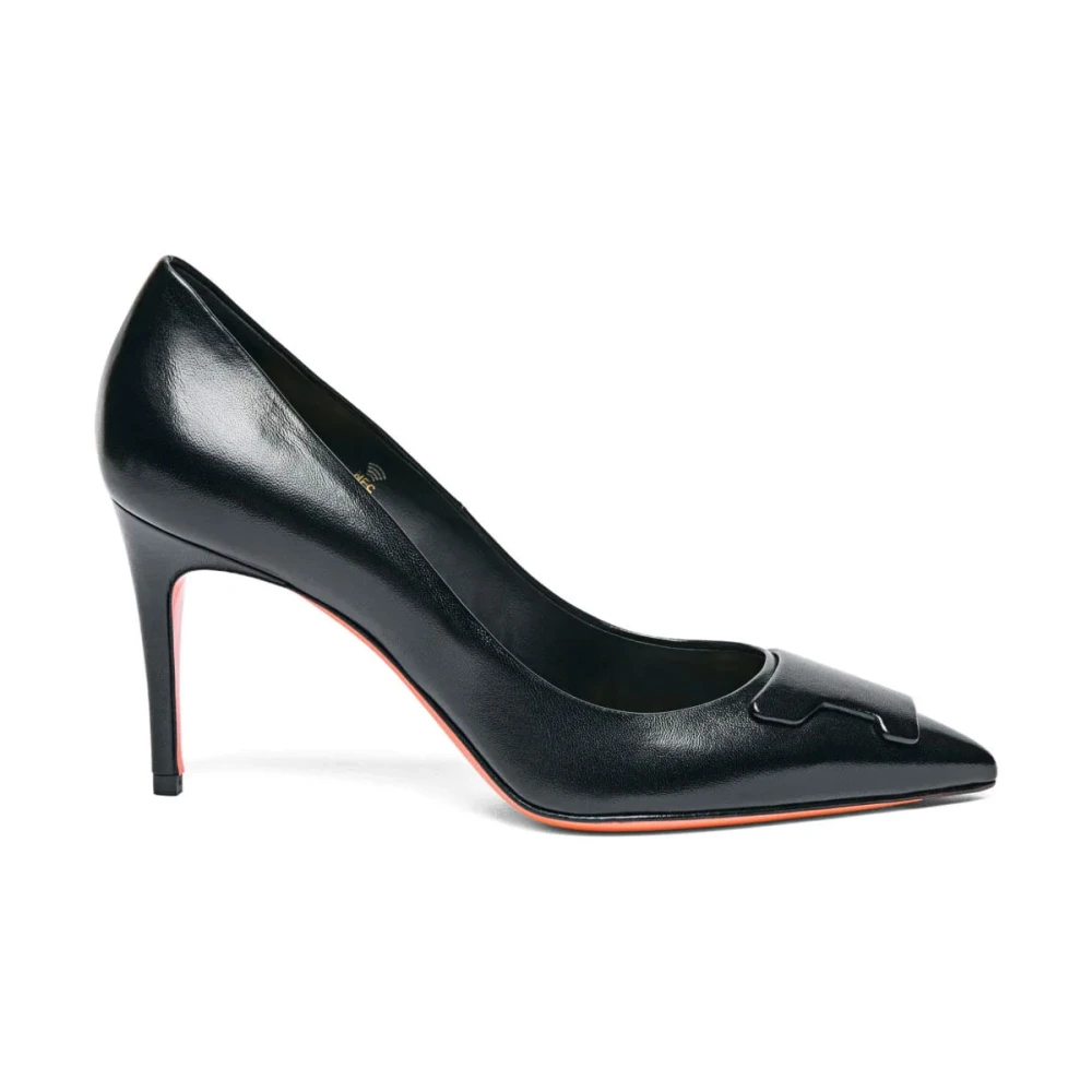 Santoni Black Sibille Pumps - Female - Pumps - 5 Uk - Shoes