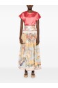 chemise-a-manches-courtes-en-soie-rouge