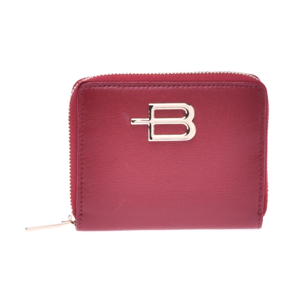 Baldinini Wallet in red saffiano with zip Red Dames