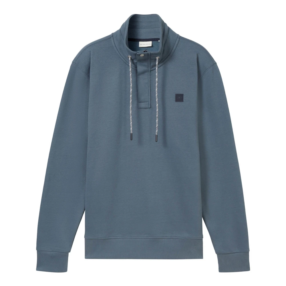Tom Tailor Stormy Blue Sweat Troyer Freewear Blue Heren