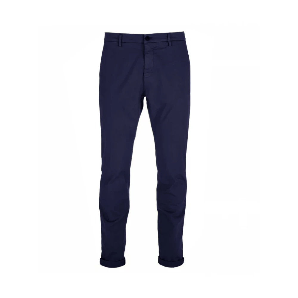 Mason's Wortelpasvorm katoenen broek Blue Heren