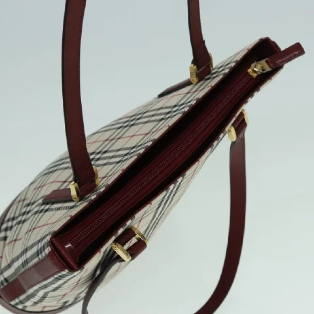 Burberry Vintage Pre-owned Canvas handbags Beige Dames