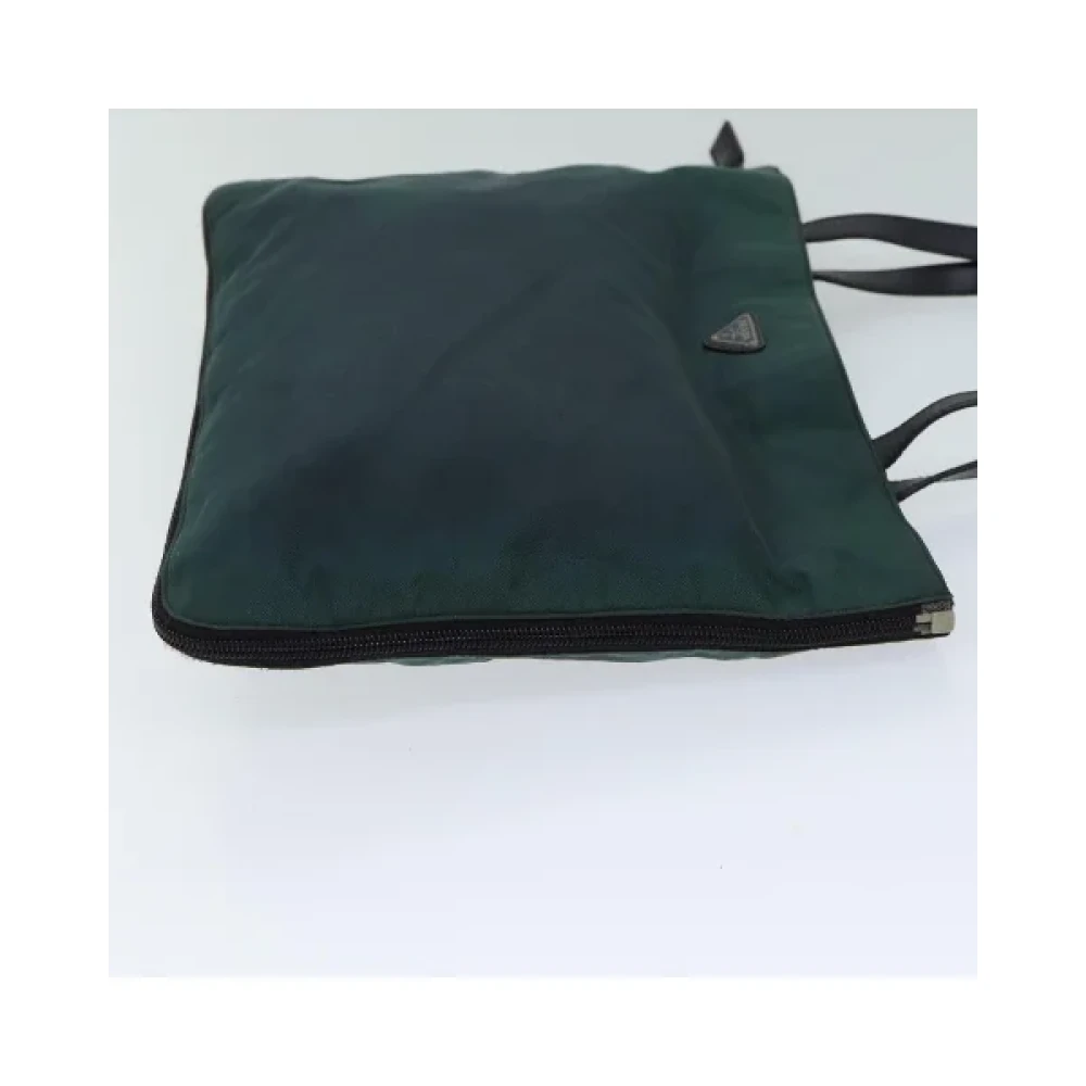 Prada Vintage Pre-owned Nylon prada-bags Green Dames