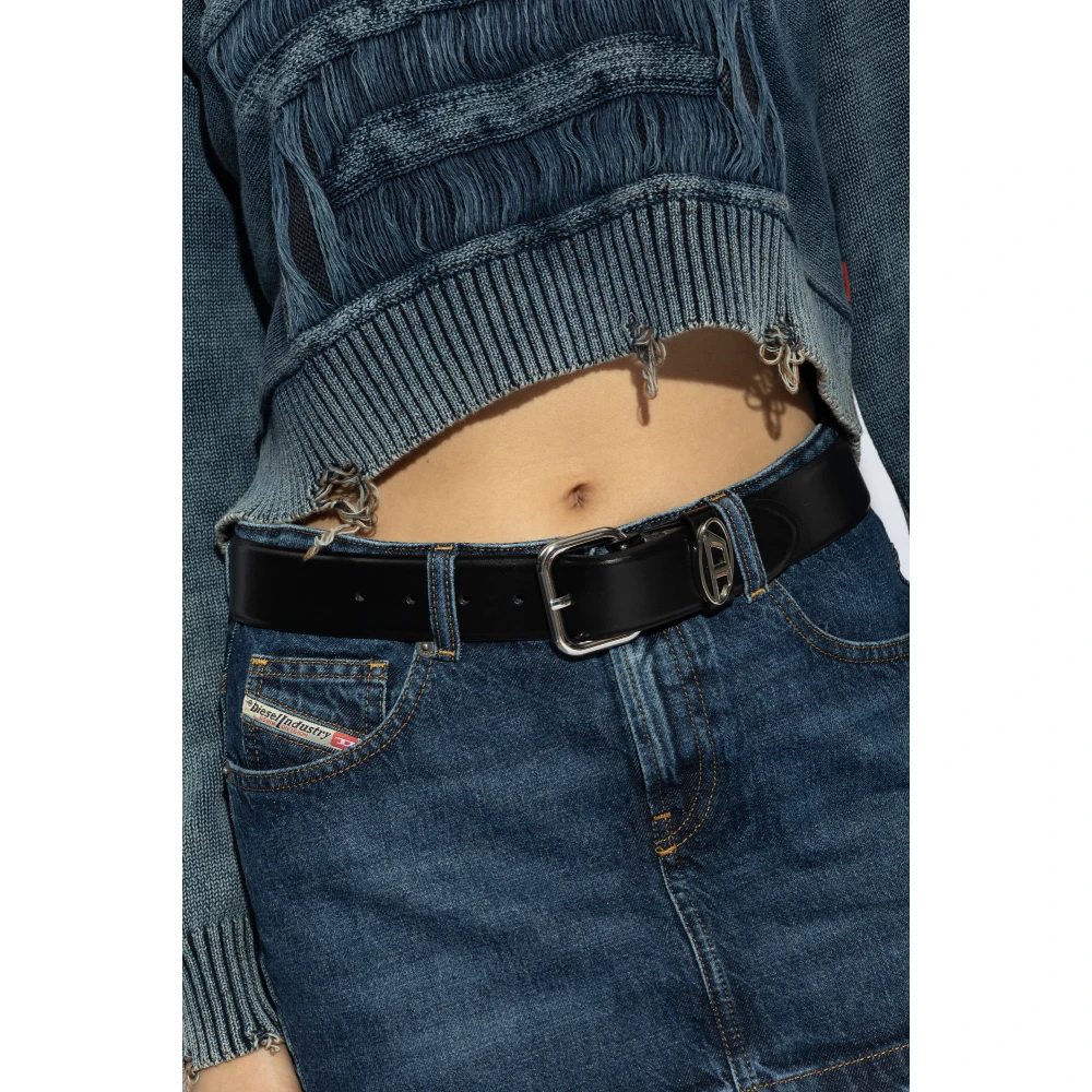 Diesel Riem `B-1Dr Oval` Black Unisex