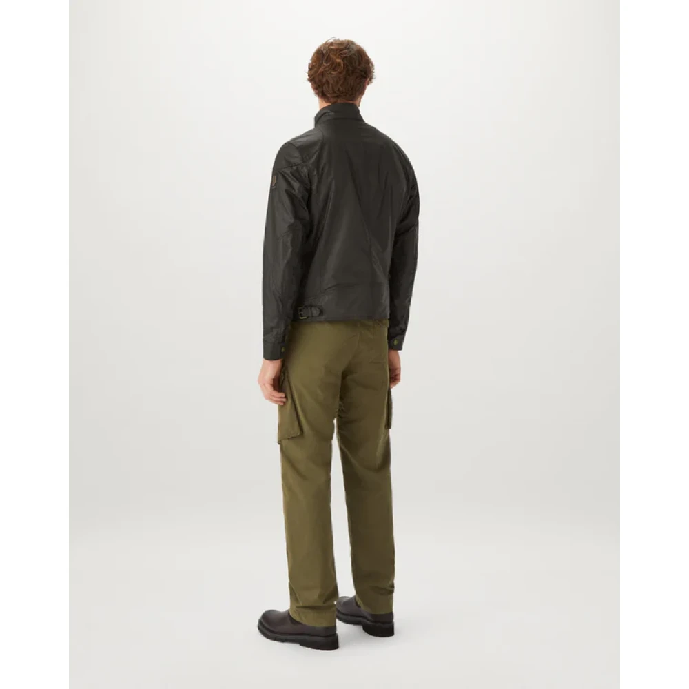 Belstaff Racemaster Waxed Jacket Faded Olive Green Heren