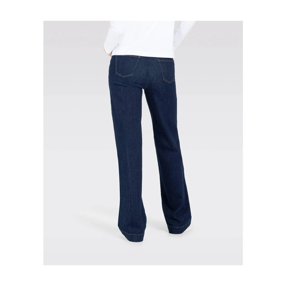 MAC Droom Wijd Flex Denim Jeans Blue Dames