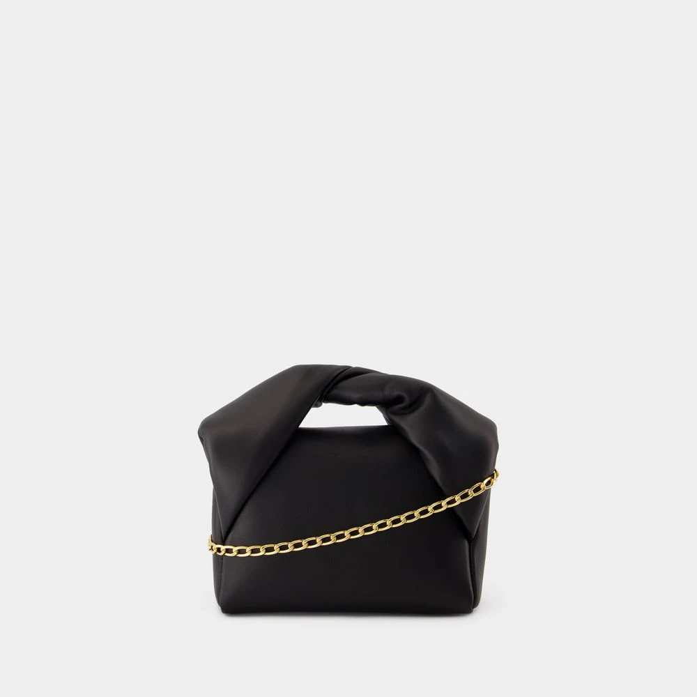 JW Anderson Gewatteerde Zwarte Crossbody Tas met Messing Details Black Dames