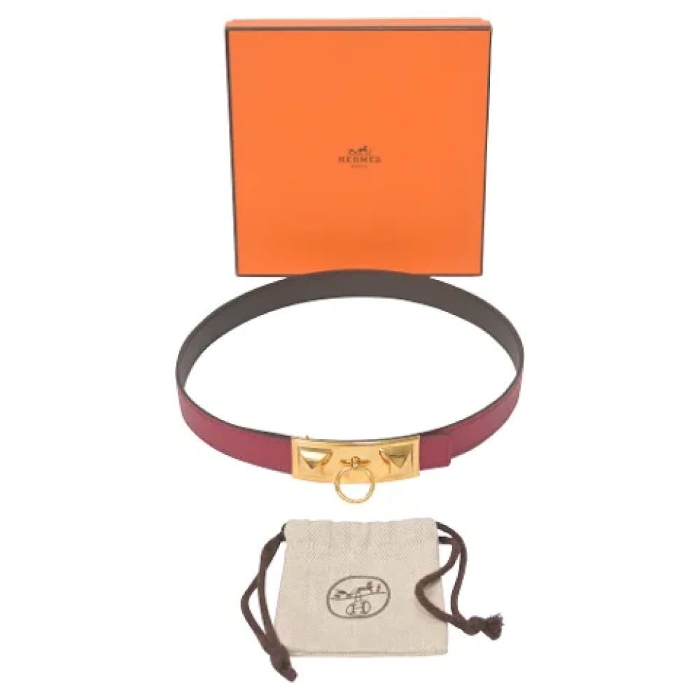 Hermès Vintage Pre-owned Leather belts Red Dames