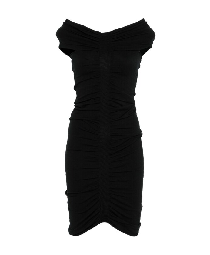robe-noire-a-volants-asymetriques
