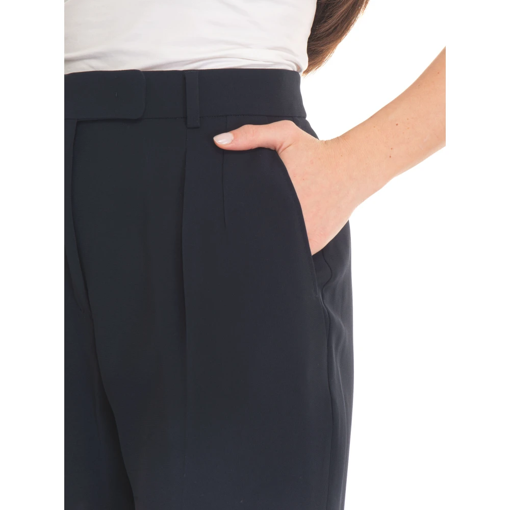 Max Mara Studio Era Soft Cady Broek Blue Dames