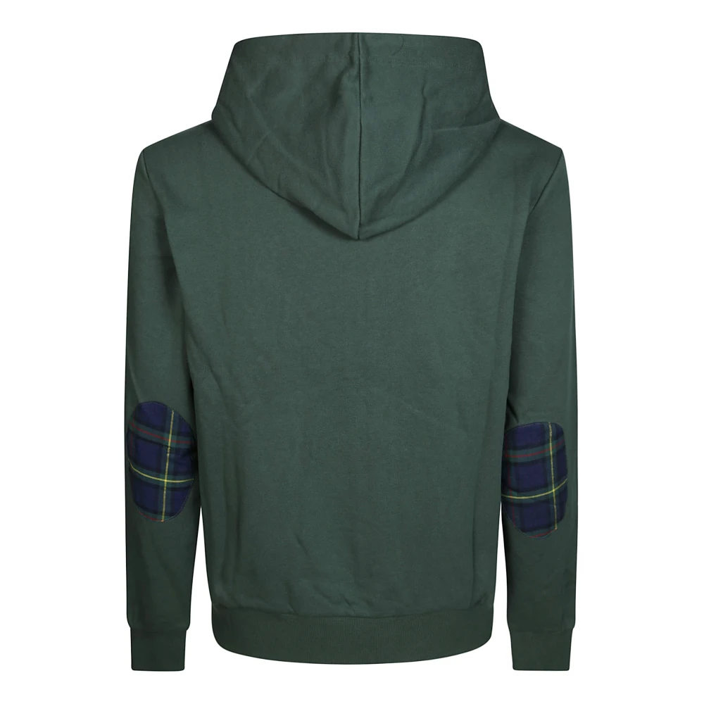 Sun68 Contrast Zip Hoodie Green Heren