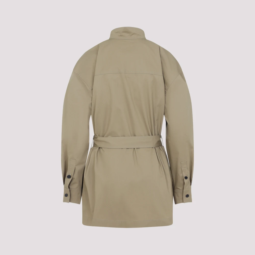 Saint Laurent Casual Oversized Shirt Beige Dames