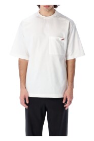 Weißes Baumwoll übergroße T-Shirt