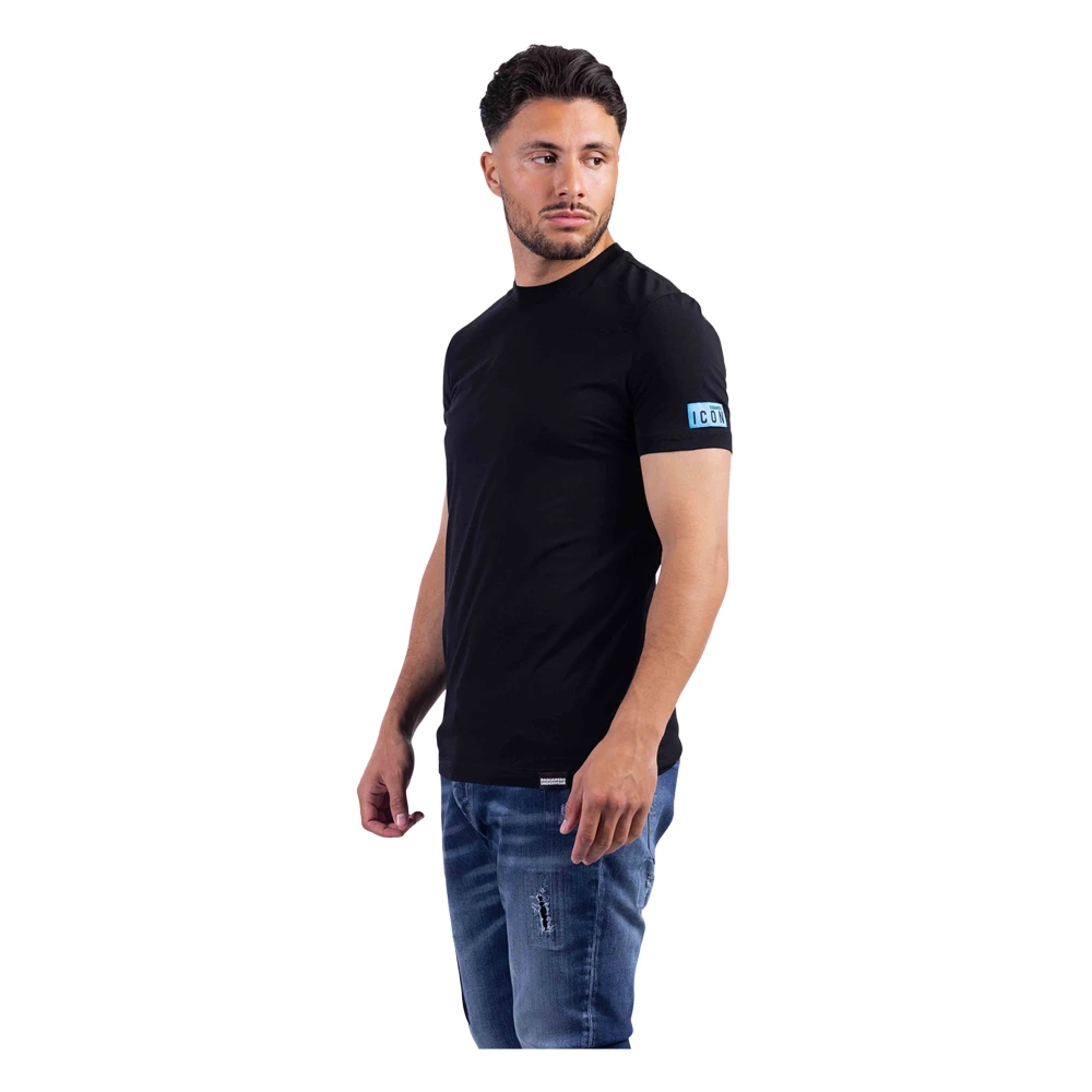 Dsquared2 Icon Ondergoed T-Shirt Heren Zwart Blauw Black Heren