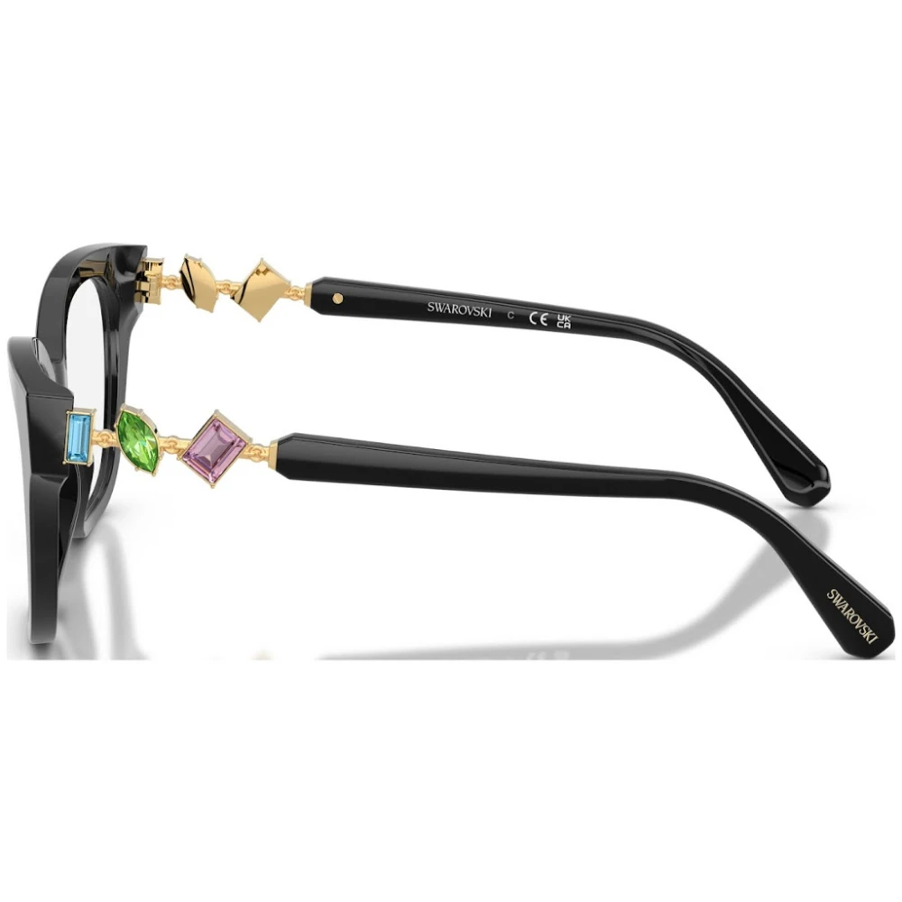 Swarovski Elegante brilmontuur met lichtpunt Black Unisex