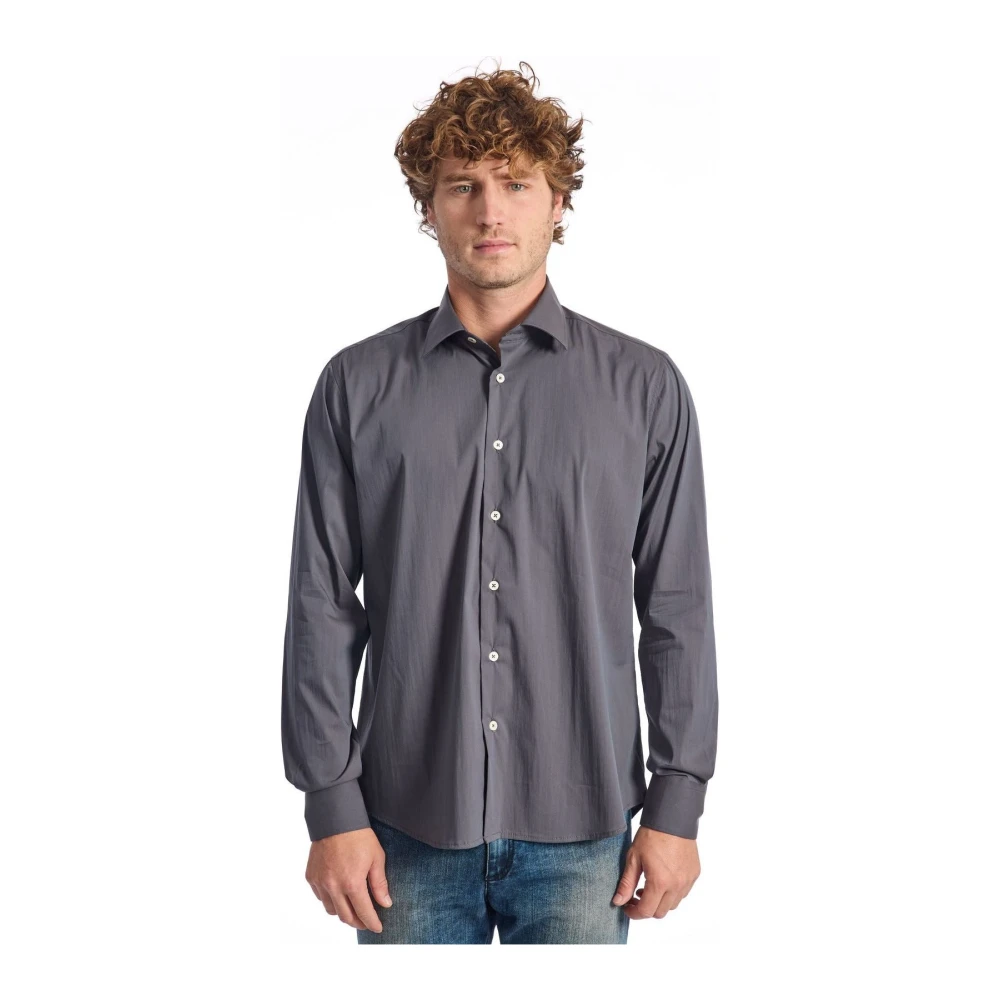 Baldinini Tijdloze Elegantie Overhemd met Lange Mouwen Gray Heren