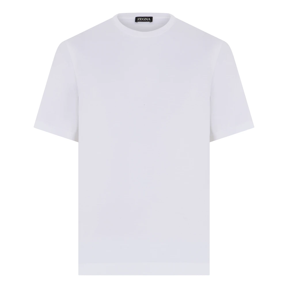 Zegna Men's White T-Shirts, L, Cotton T-Shirt