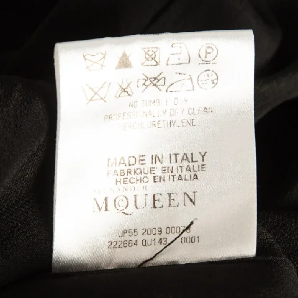 Alexander McQueen Pre-owned Satin dresses Black Dames