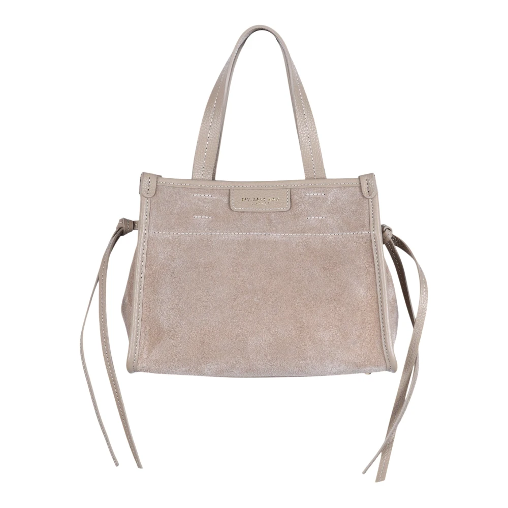 My Best Bags Women's Beige Borsa A Mano Diva - Shoulder Bags - One Size - Bags