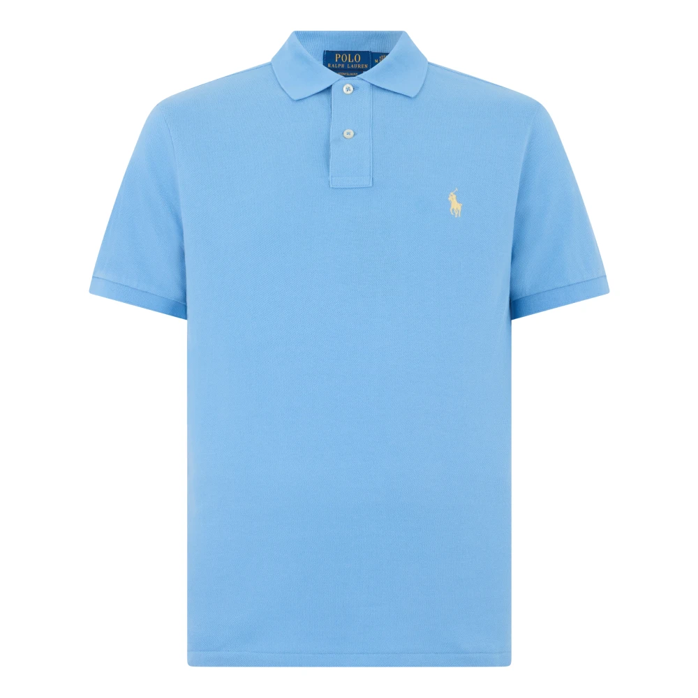 Polo Ralph Lauren Men's Blue Polo Shirts, 2XL, Cotton Polo With Logo