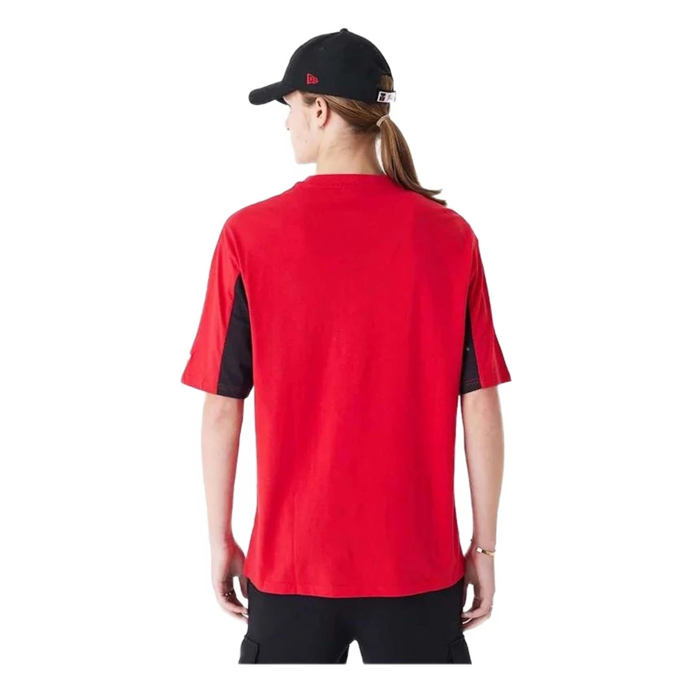 new era NBA Mesh Panel T-shirt Red Heren