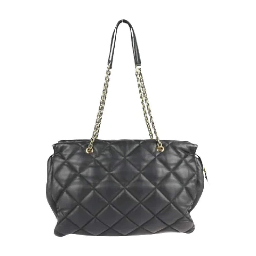 Salvatore Ferragamo Pre-owned Leather shoulder-bags Black Dames