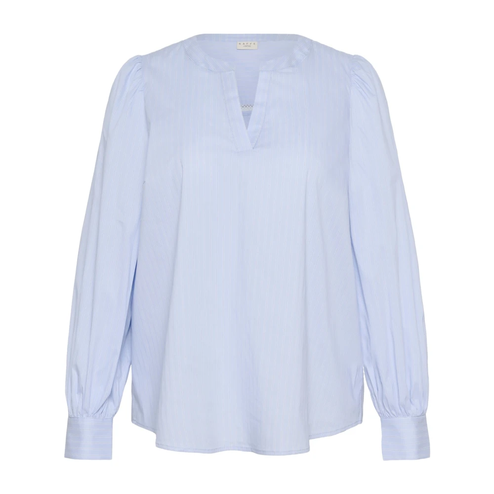 Kaffe Curve Women's Blue Nantucket Breeze Blouse - Blouses - Xl - Blouses & Shirts
