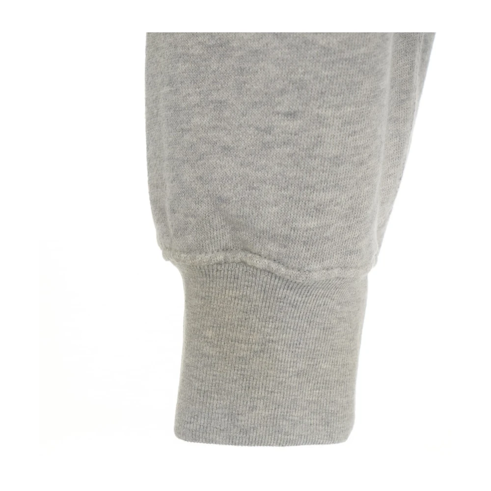 Golden Goose Grijze Sweatshirt met V-Hals en Kangoeroezak Gray Dames