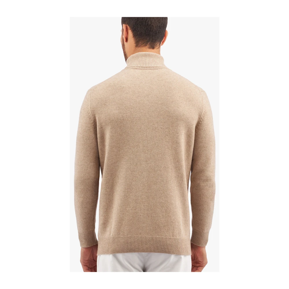 Brooks Brothers Camelkleurige wollen kasjmier trui met turtleneck Brown Heren