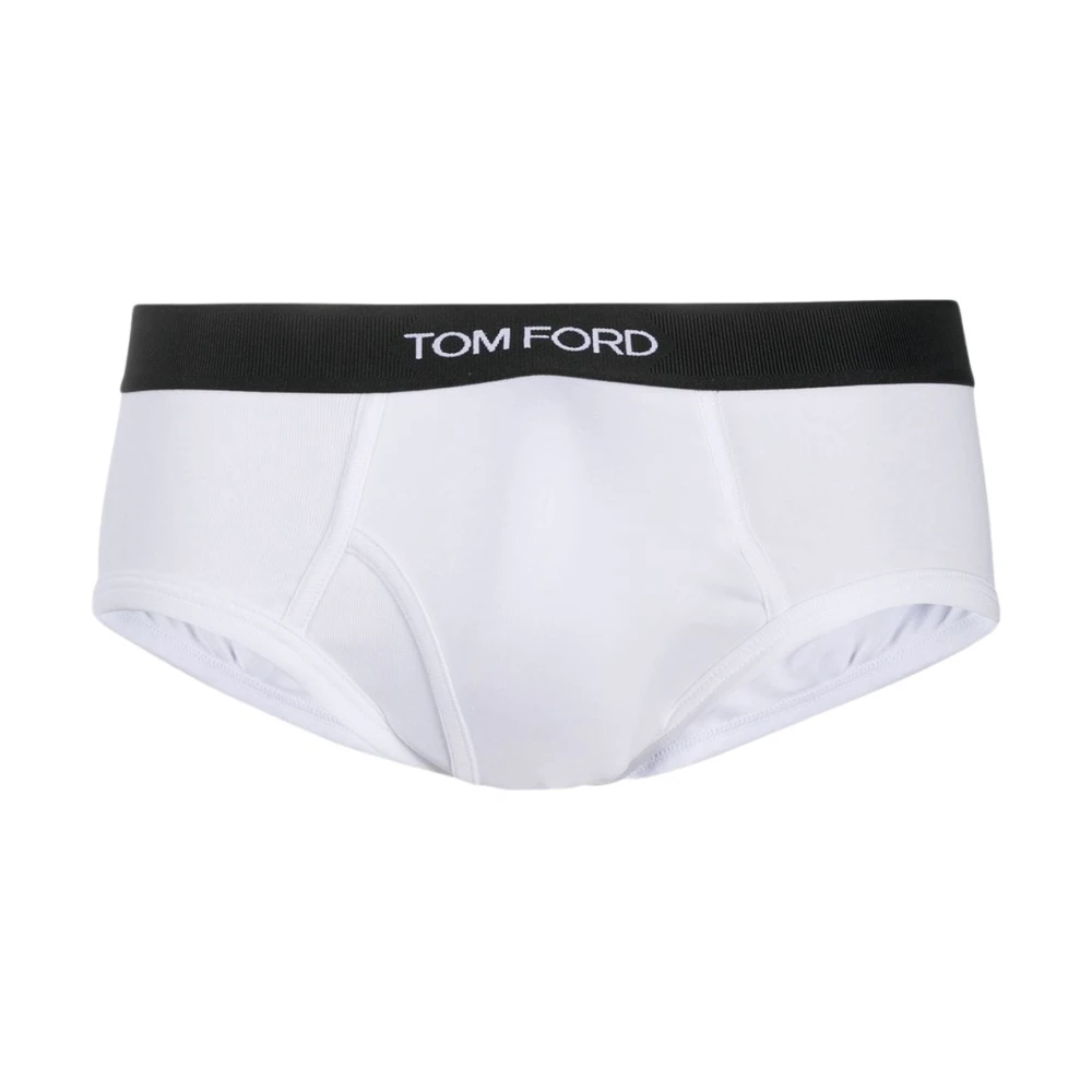 Tom Ford Klassieke Witte Katoenen Slip 2-Pack White Heren