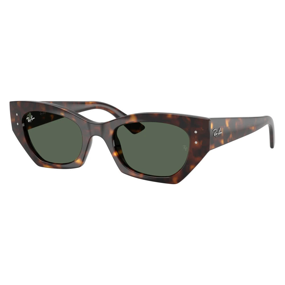 Ray-Ban Unisex Sunglass Zena Bio-Based - Frame color: Havana, Lens color: Dark Green - Image 6