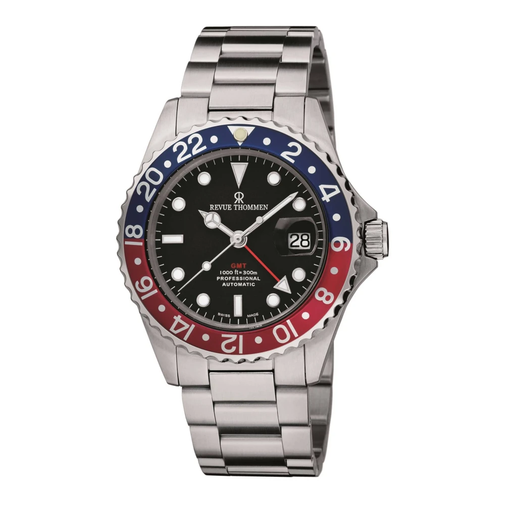 Revue Thommen Diver GMT Automatisk Dykarklocka Gray, Herr