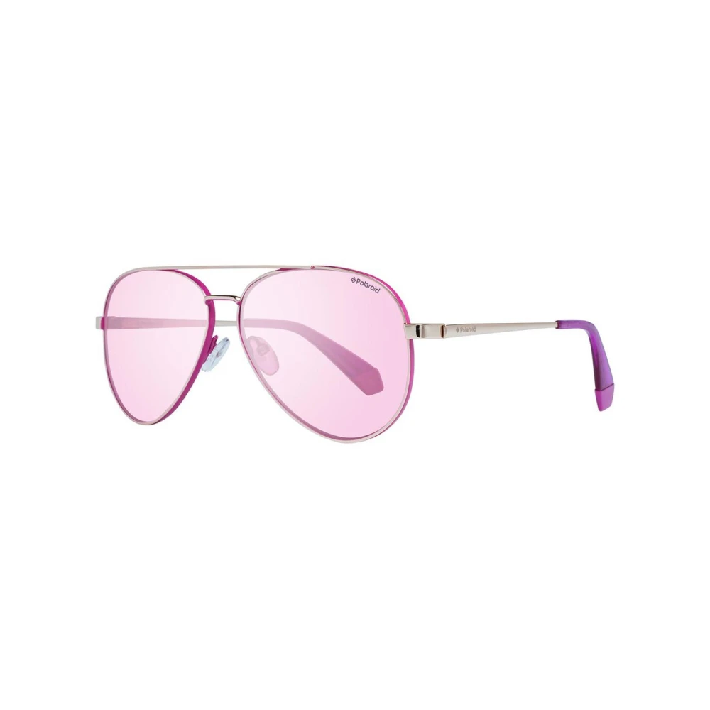 Polaroid Women's Gray Metal Frame Sunglasses With Uv Protection