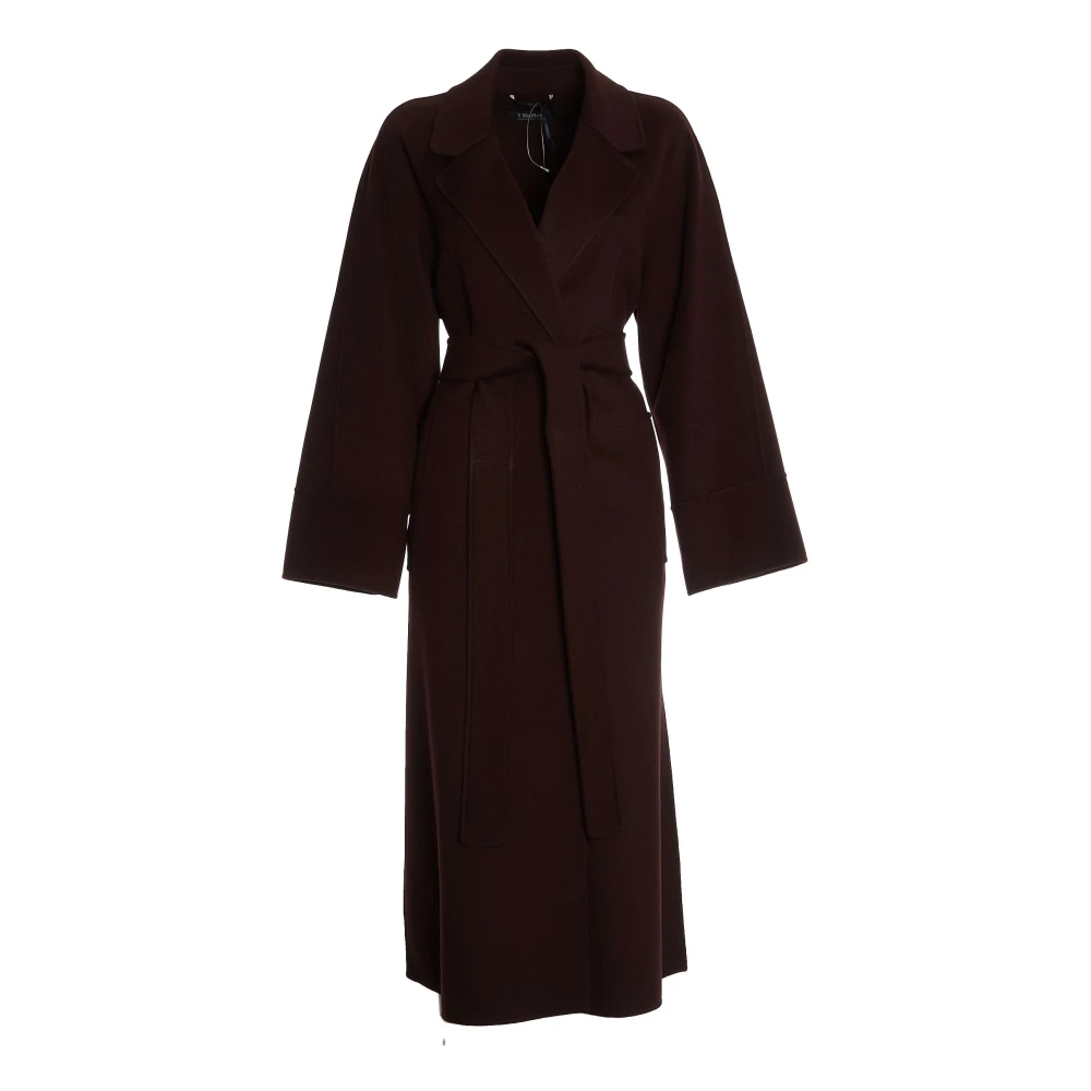 Max Mara Elegante Wol Mantelstijl Jas Red Dames